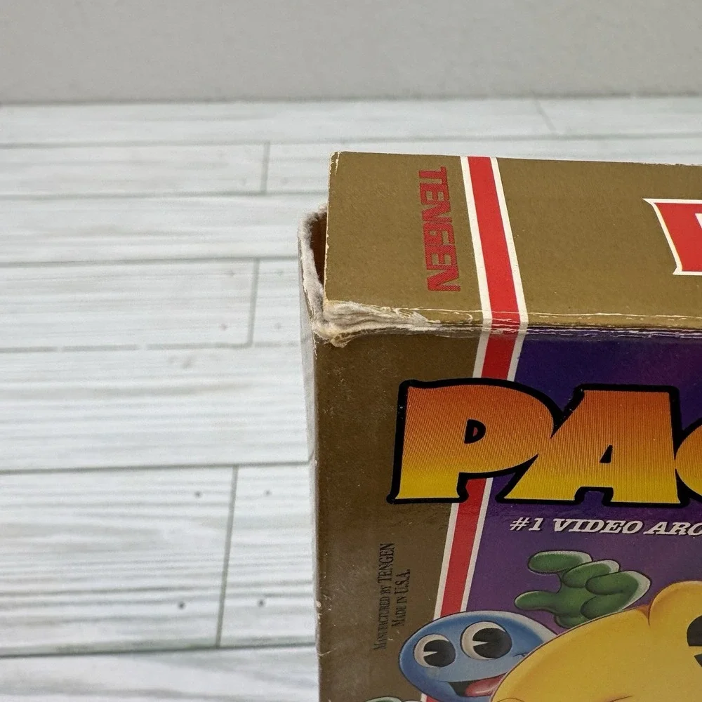 Pac-Man Tengen Black Game Cartridge for Nintendo NES Manual Included